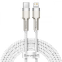 Кабель Baseus Cafule Metal Type-C to Lightning PD 20W (2m) white
