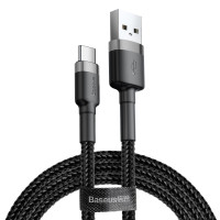 Дата кабель Baseus Cafule USB to Type-C Cable 3A (0.5m) (CATKLF-A)