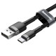 Дата кабель Baseus Cafule USB to Type-C Cable 3A (0.5m) (CATKLF-A)