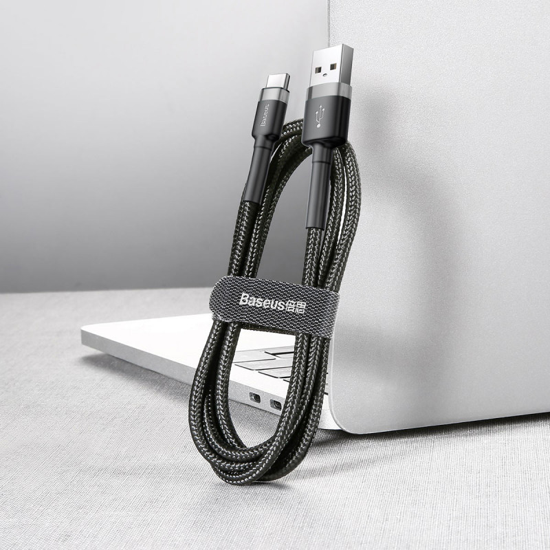 Дата кабель Baseus Cafule USB to Type-C Cable 3A (0.5m) (CATKLF-A)
