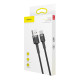 Дата кабель Baseus Cafule USB to Type-C Cable 3A (0.5m) (CATKLF-A)