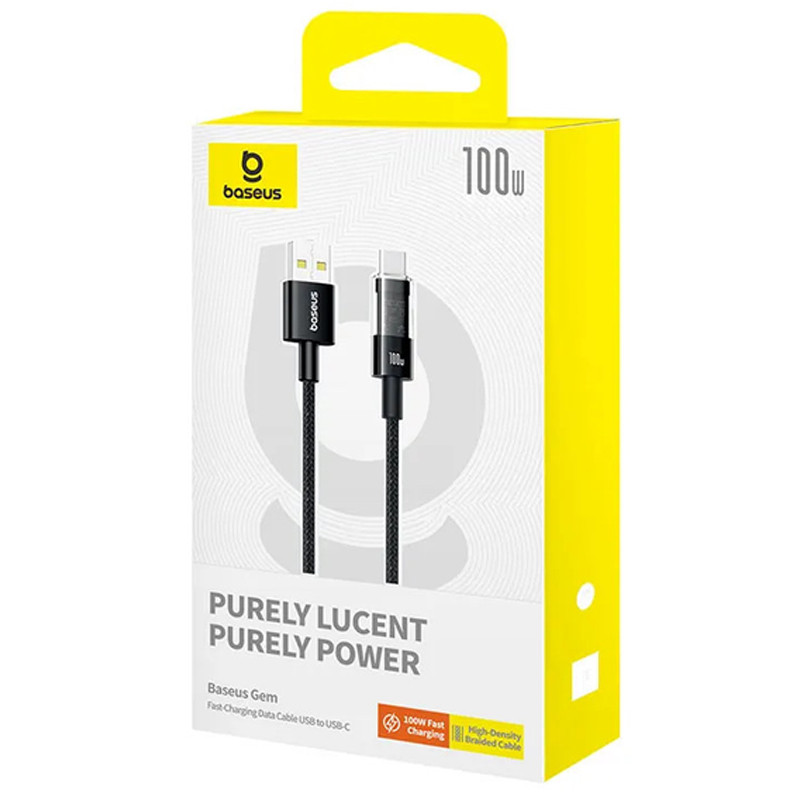 Уценка Дата кабель Baseus Gem Fast Charging USB to Type-C 100W (2m) (P10373002111)