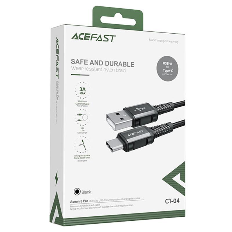 Дата кабель Acefast C1-04 USB to Type-C 3A (1.2m)