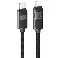 Уценка Дата кабель Hoco U137 Line with display Type-C to Lightning 27W (1.2m)
