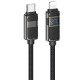 Уценка Дата кабель Hoco U137 Line with display Type-C to Lightning 27W (1.2m)
