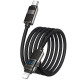 Уценка Дата кабель Hoco U137 Line with display Type-C to Lightning 27W (1.2m)