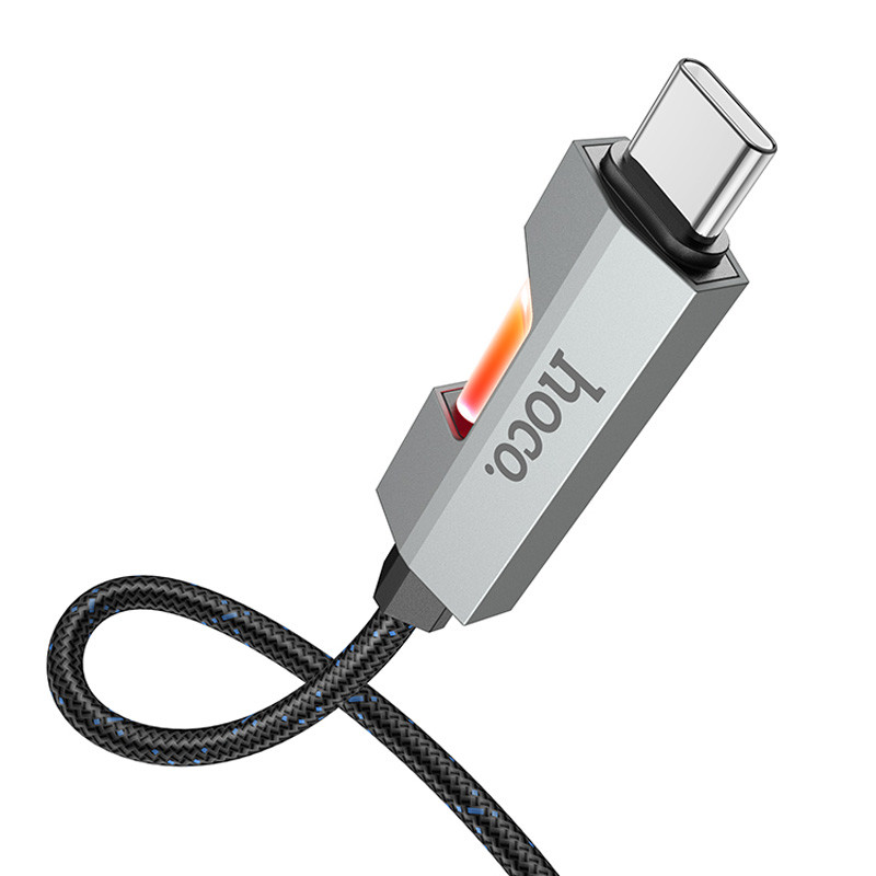Дата кабель Hoco U123 Regent colorful 60W Type-C to Type-C (1.2m)