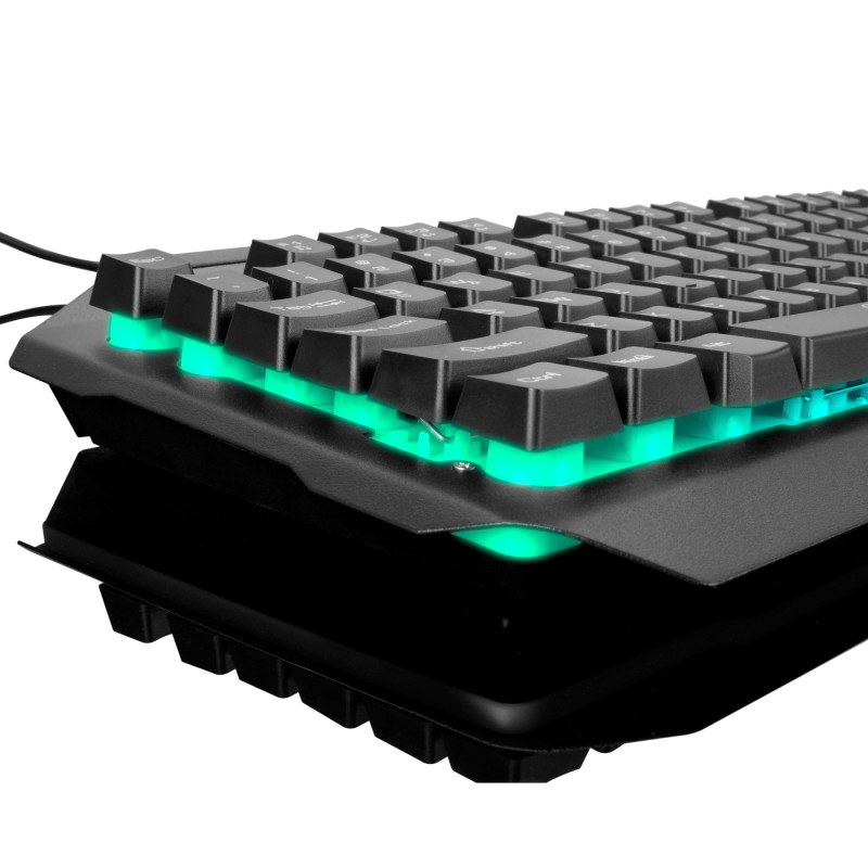 Клавіатура дротова XO KB-01 RGB/ Metal чорний