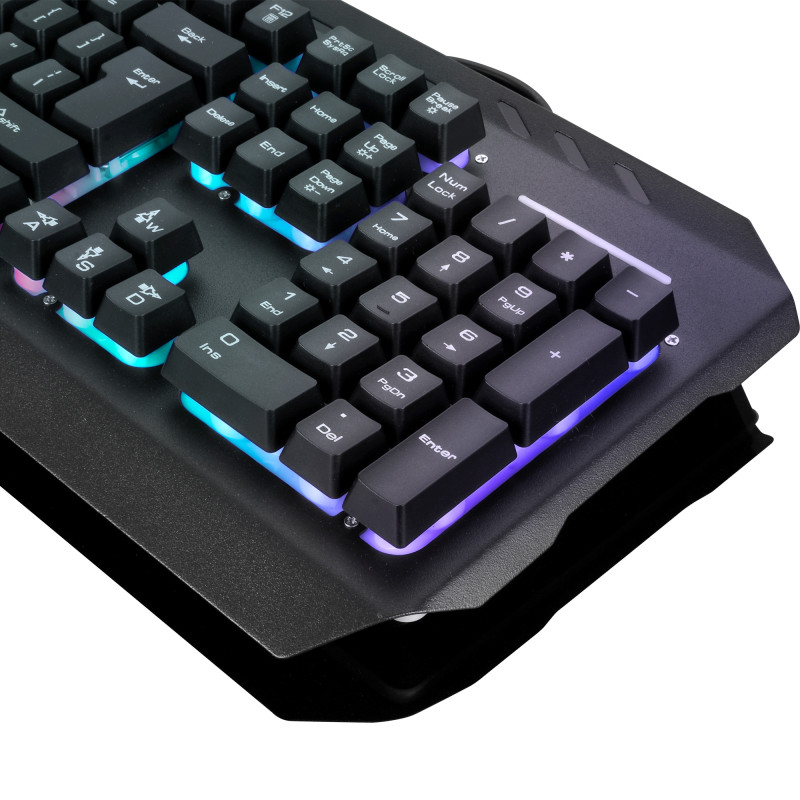 Клавіатура дротова XO KB-01 RGB/ Metal чорний