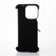 Металевий чохол MagSafe LEATHER METAL FRAME для телефону iPhone 15 Pro чорний