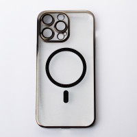 Пластиковий чохол MagSafe "Glitter" для iPhone 13 Pro чорний