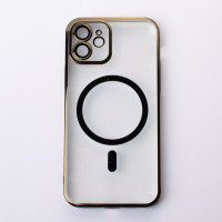 Пластиковий чохол MagSafe "Glitter" для iPhone 12 чорний