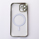 Пластиковий чохол MagSafe "Glitter" для iPhone 12 чорний