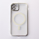 Пластиковий чохол MagSafe "Glitter" для iPhone 12 срібний