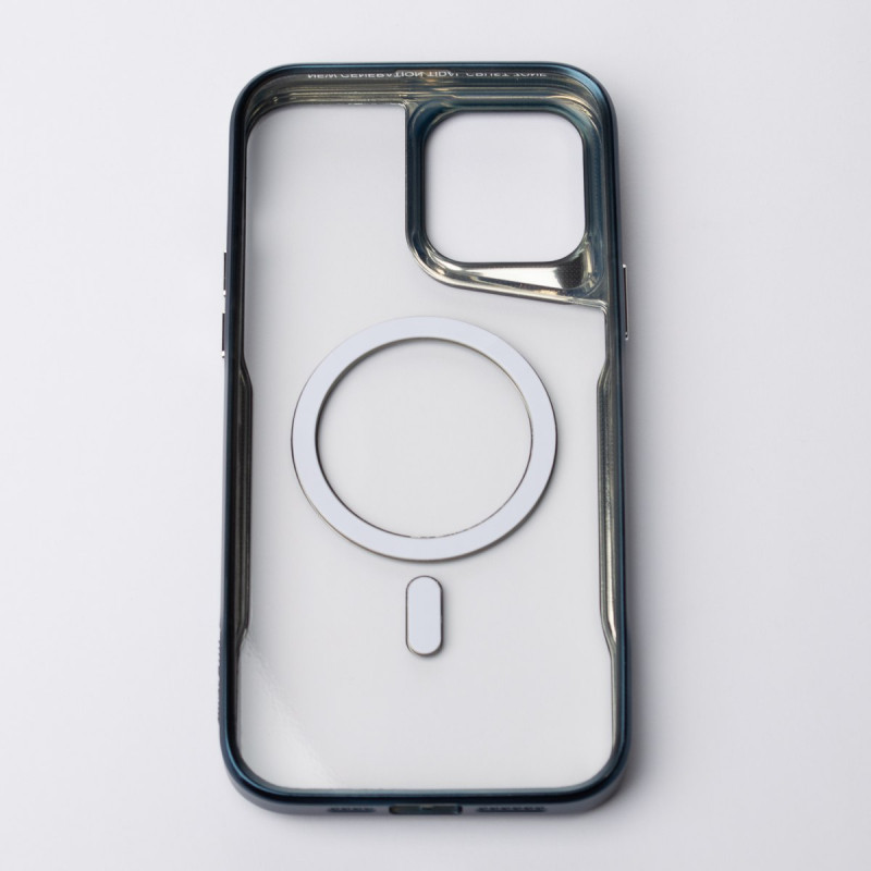 Пластиковий чохол MagSafe NEWZONE для телефону iPhone 15 Pro Max синій