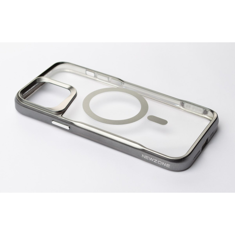 Пластиковий чохол MagSafe NEWZONE для телефону iPhone 13 Pro сірий