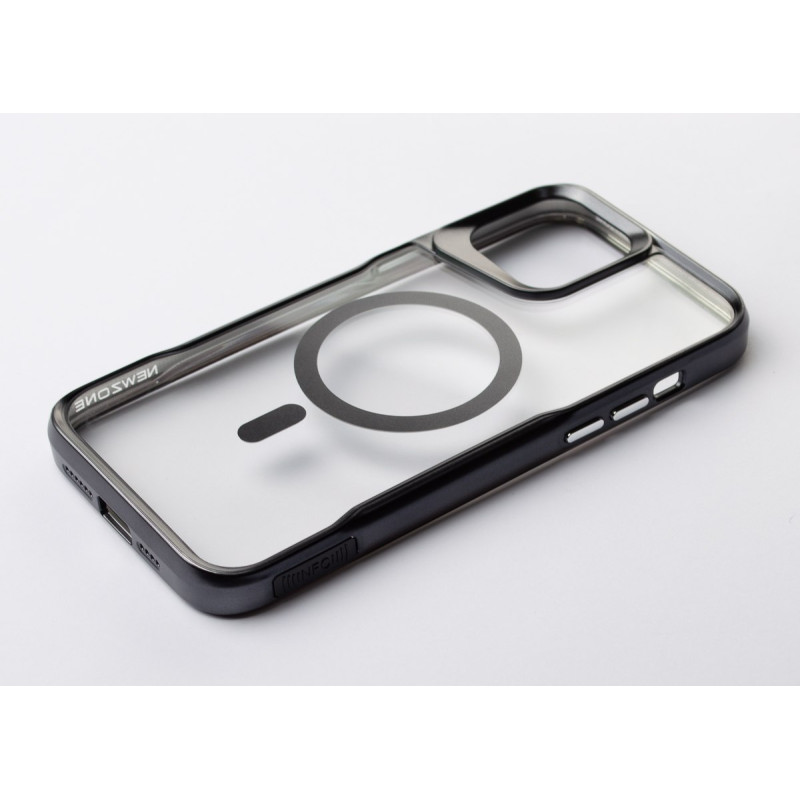 Пластиковий чохол MagSafe NEWZONE для телефону iPhone 15 Pro Max чорний