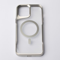Пластиковий чохол MagSafe NEWZONE для телефону iPhone 13 Pro Max срібний