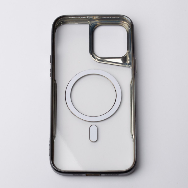 Пластиковий чохол MagSafe NEWZONE для телефону iPhone 14 Pro Max чорний
