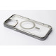 Пластиковий чохол MagSafe NEWZONE для телефону iPhone 15 Pro сірий