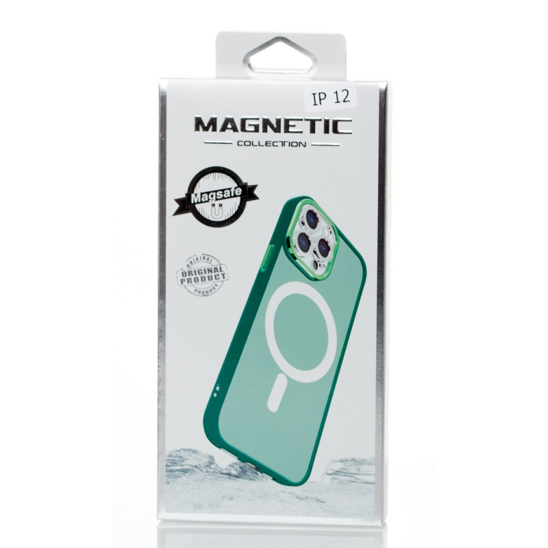 Силіконовий чохол MagSafe MATTE для iPhone 12 зелений