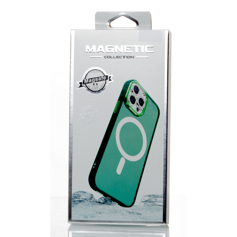 Силіконовий чохол MagSafe MATTE для iPhone 13 Pro Max зелений