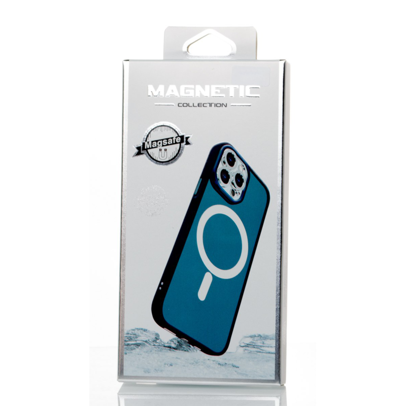 Силіконовий чохол MagSafe MATTE для iPhone 11 темно-синій