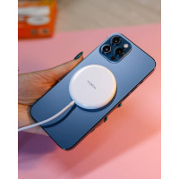 Бездротовий зарядний пристрій MOXOM MX-HC58 Magnetic 2A 1m білий