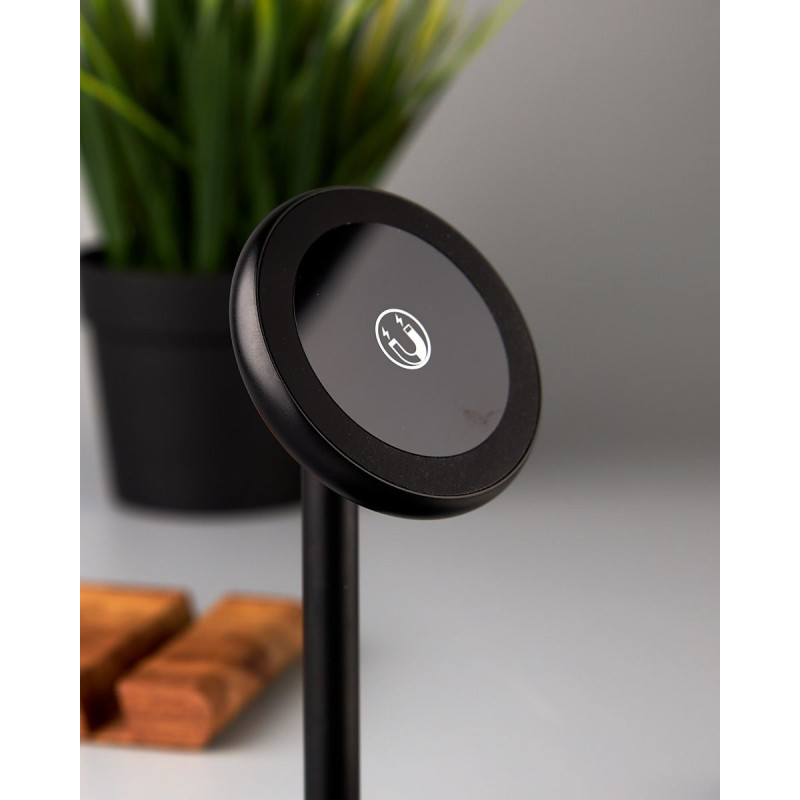 Настільний тримач для телефону з функцією Fast charge XO (CX007) Magnetic 15W чорний