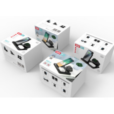 Бездротовий зарядний пристрій 3в1 XO (WX018) для Apple watch + Phone + TWS Headset чорний