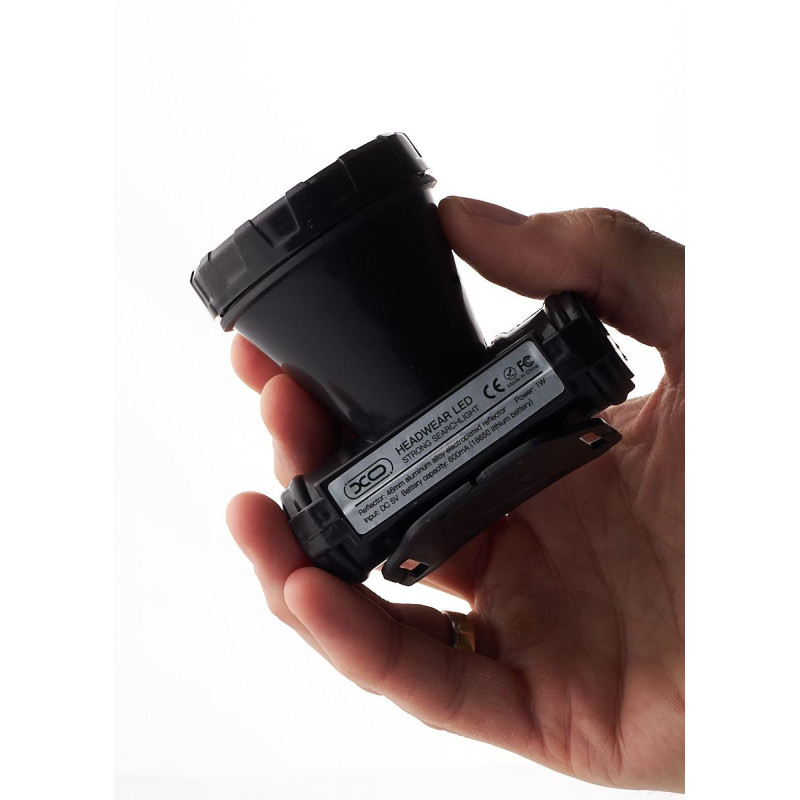Ліхтарик налобний XO YH01 (600mah) чорний