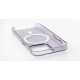 Пластиковий чохол OrigCase "Clear" with MagSafe для телефону iPhone 15 Plus фіолетовий