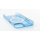 Пластиковий чохол OrigCase "Clear" with MagSafe для телефону iPhone 15 Pro Max синій