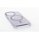 Пластиковий чохол OrigCase "Clear" with MagSafe для телефону iPhone 15 Pro Max фіолетовий