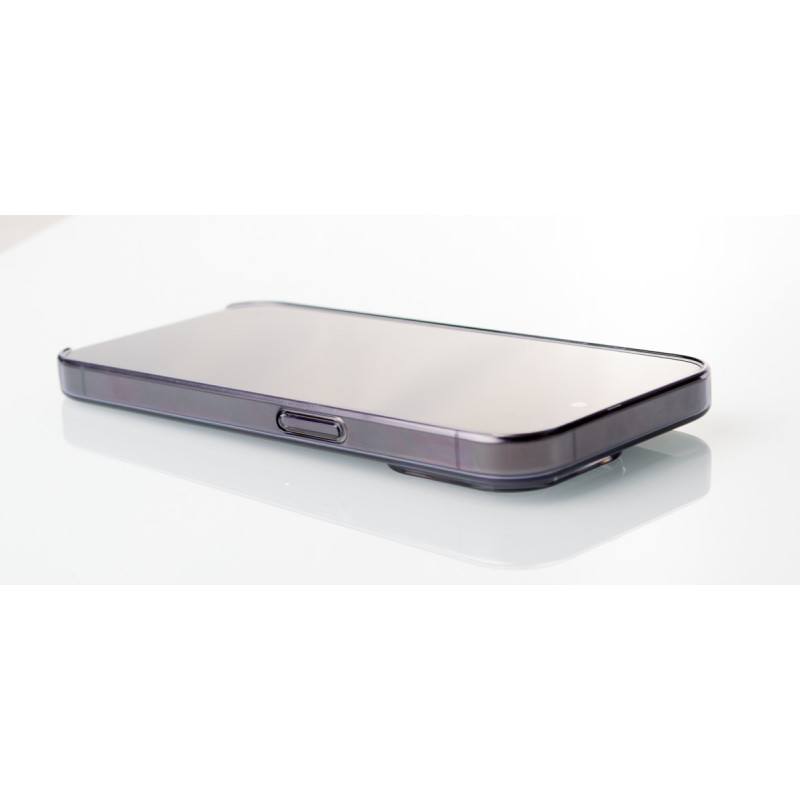 Пластиковий чохол OrigCase "Clear" with MagSafe для телефону iPhone 15 Pro Max фіолетовий