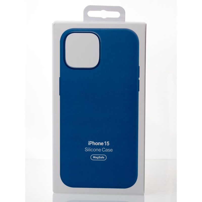 Силіконовий чохол OrigCase "Colors" with MagSafe для телефону iPhone 15 Winter Blue