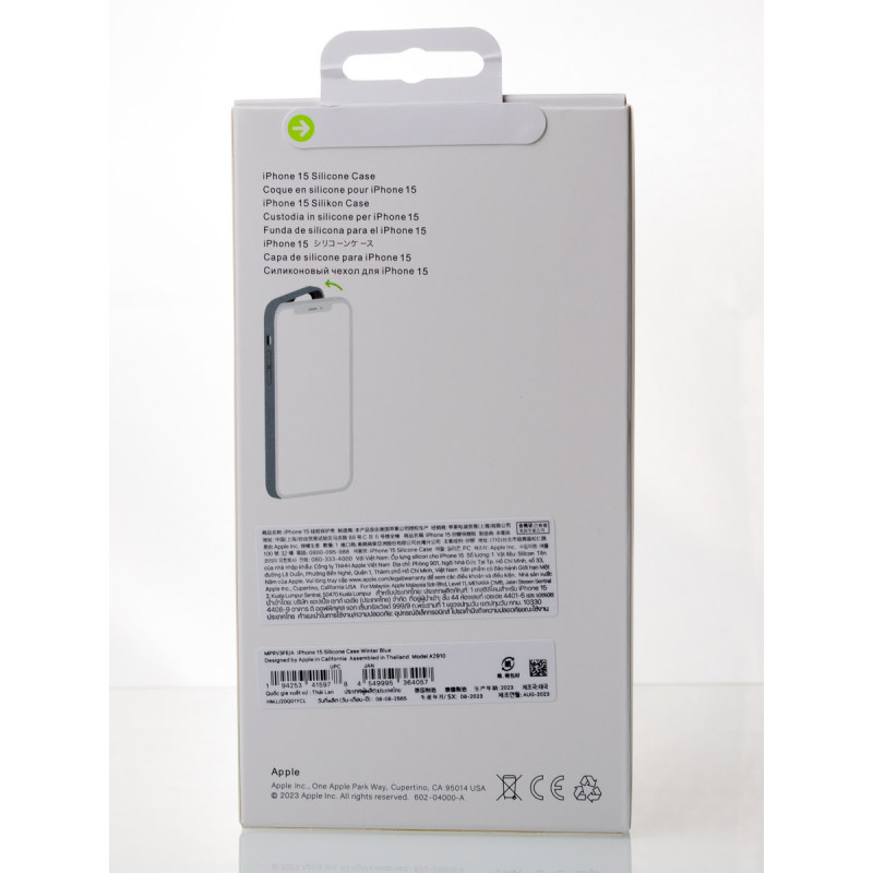 Силіконовий чохол OrigCase "Colors" with MagSafe для телефону iPhone 15 Winter Blue
