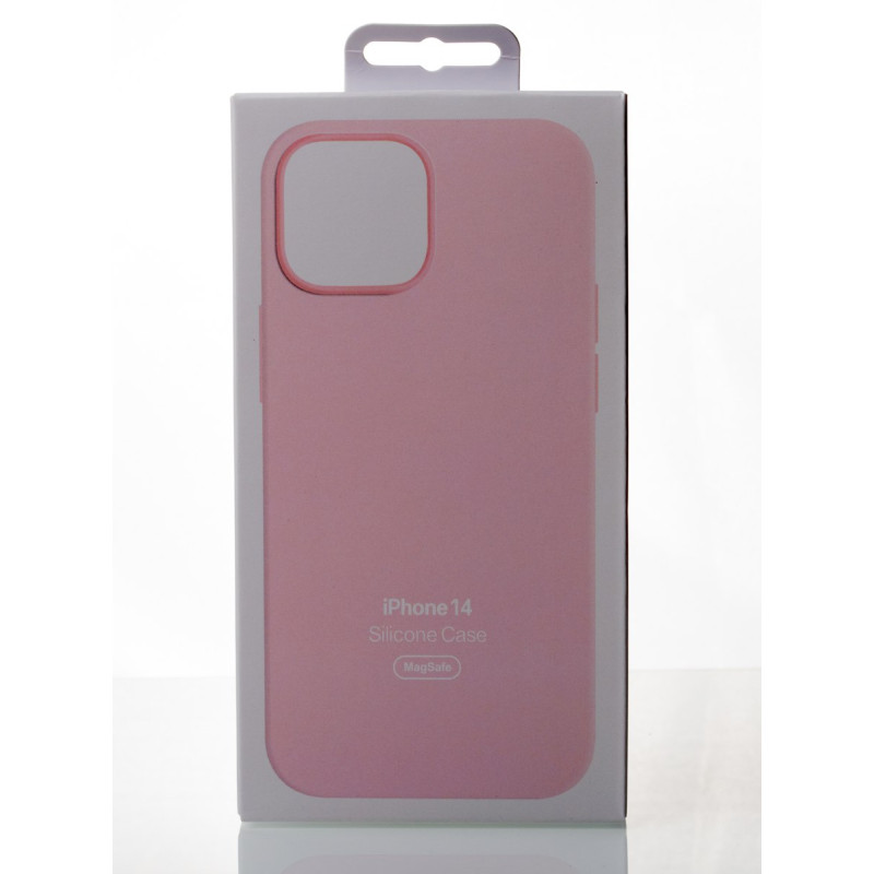 Силіконовий чохол OrigCase "Colors" with MagSafe для телефону iPhone 14 Chalk Pink