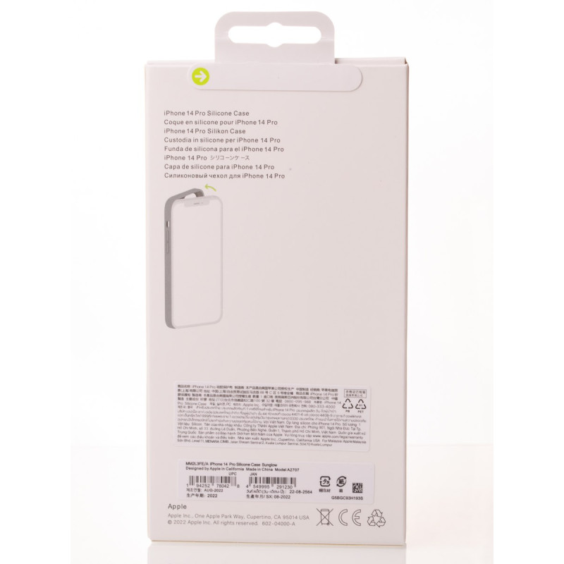 Силіконовий чохол OrigCase "Colors" with MagSafe для телефону iPhone 14 Pro Sunglow