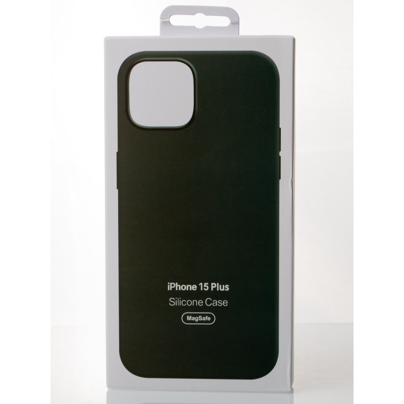 Силіконовий чохол OrigCase "Colors" with MagSafe для телефону iPhone 15 Plus Cypress