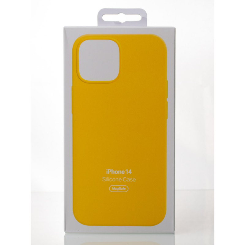 Силіконовий чохол OrigCase "Colors" with MagSafe для телефону iPhone 14 Sunglow
