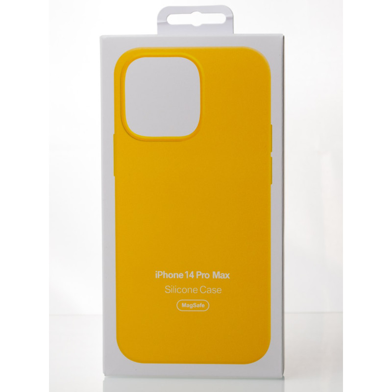 Силіконовий чохол OrigCase "Colors" with MagSafe для телефону iPhone 14 Pro Max Sunglow