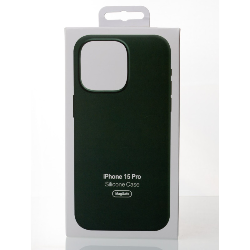 Силіконовий чохол OrigCase "Colors" with MagSafe для телефону iPhone 15 Pro Cypress