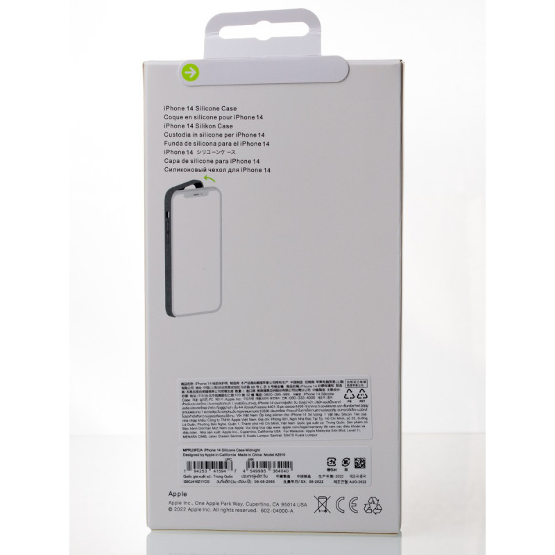 Силіконовий чохол OrigCase "Colors" with MagSafe для телефону iPhone 14 Midnight