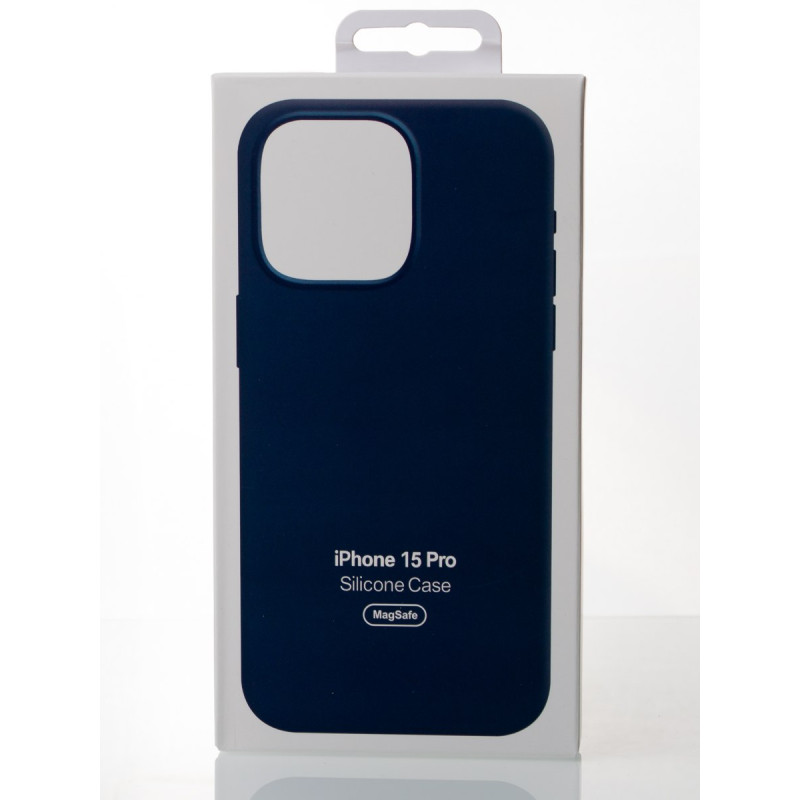 Силіконовий чохол OrigCase "Colors" with MagSafe для телефону iPhone 15 Pro Storm Blue