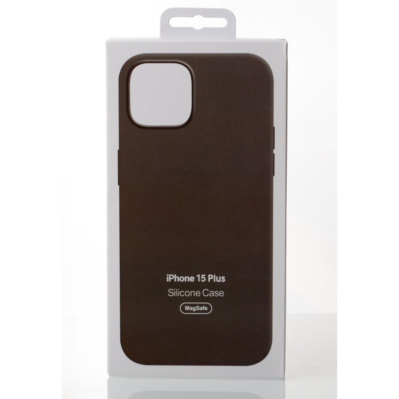 Силіконовий чохол OrigCase "Colors" with MagSafe для телефону iPhone 15 Plus Clay