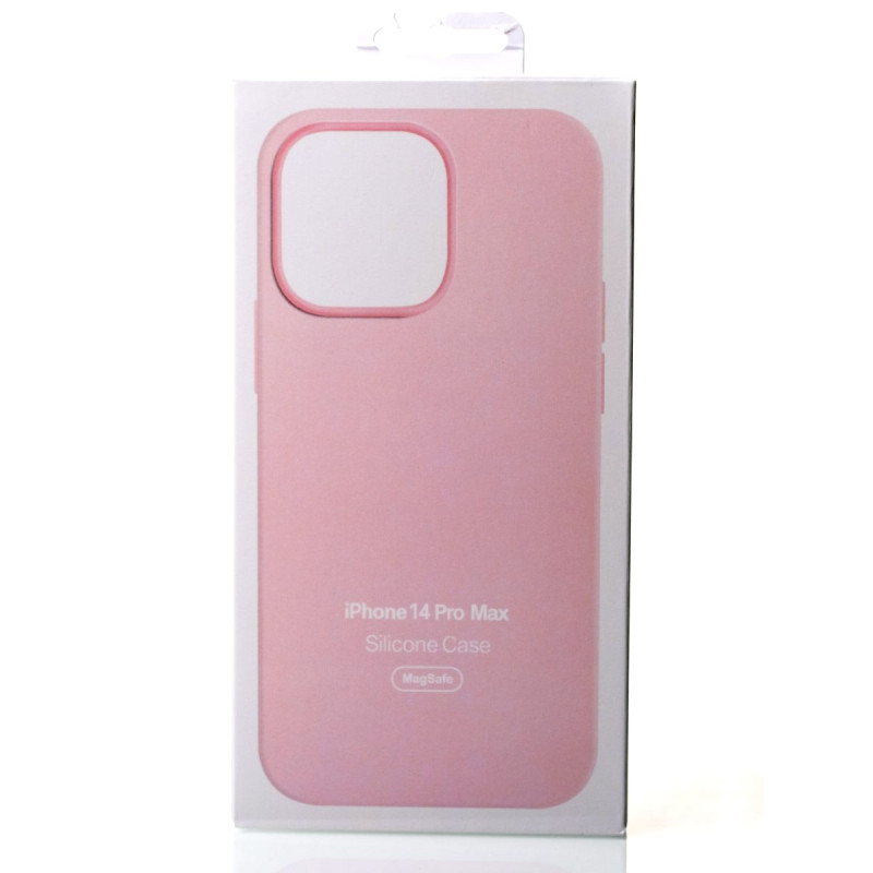 Силіконовий чохол OrigCase "Colors" with MagSafe для телефону iPhone 14 Pro Max Chalk Pink