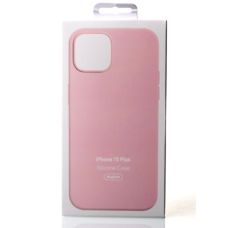 Силіконовий чохол OrigCase "Colors" with MagSafe для телефону iPhone 15 Plus Light Pink