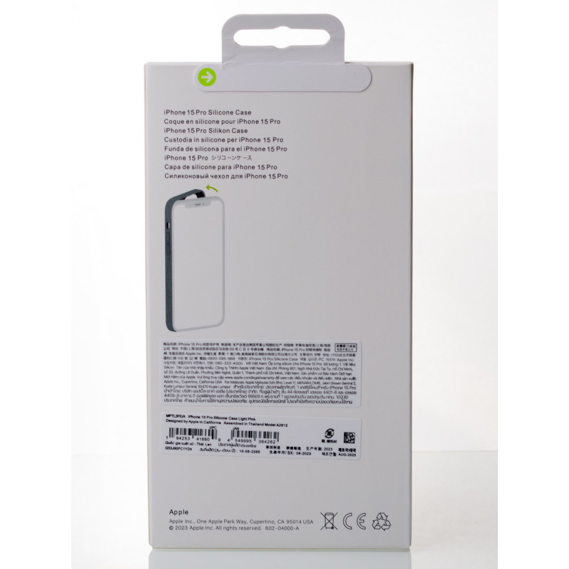Силіконовий чохол OrigCase "Colors" with MagSafe для телефону iPhone 15 Pro Light Pink