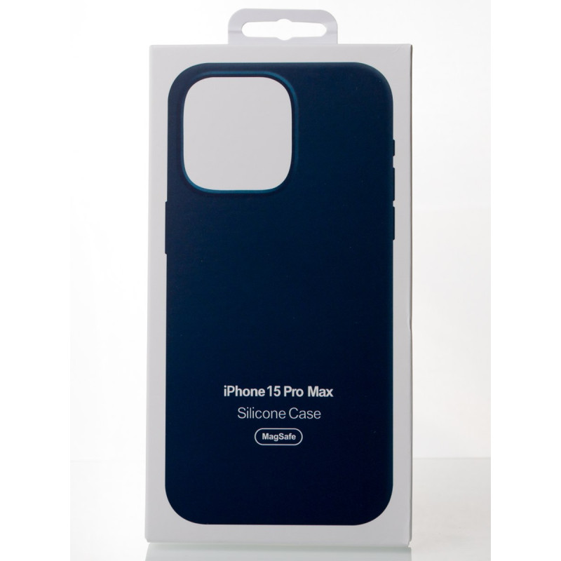 Силіконовий чохол OrigCase "Colors" with MagSafe для телефону iPhone 15 Pro Max Storm Blue